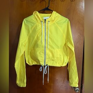 Yellow Crop Top Raincoat
